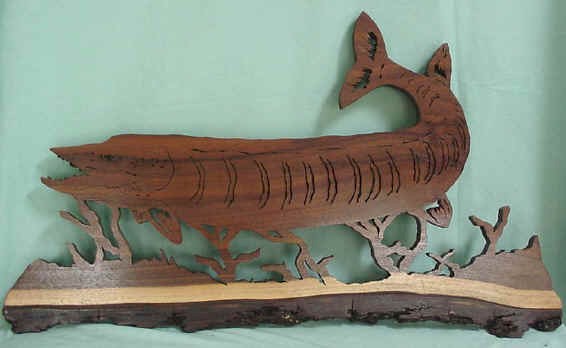 A Muskie - made from solid black walnut by Jeff Muffie